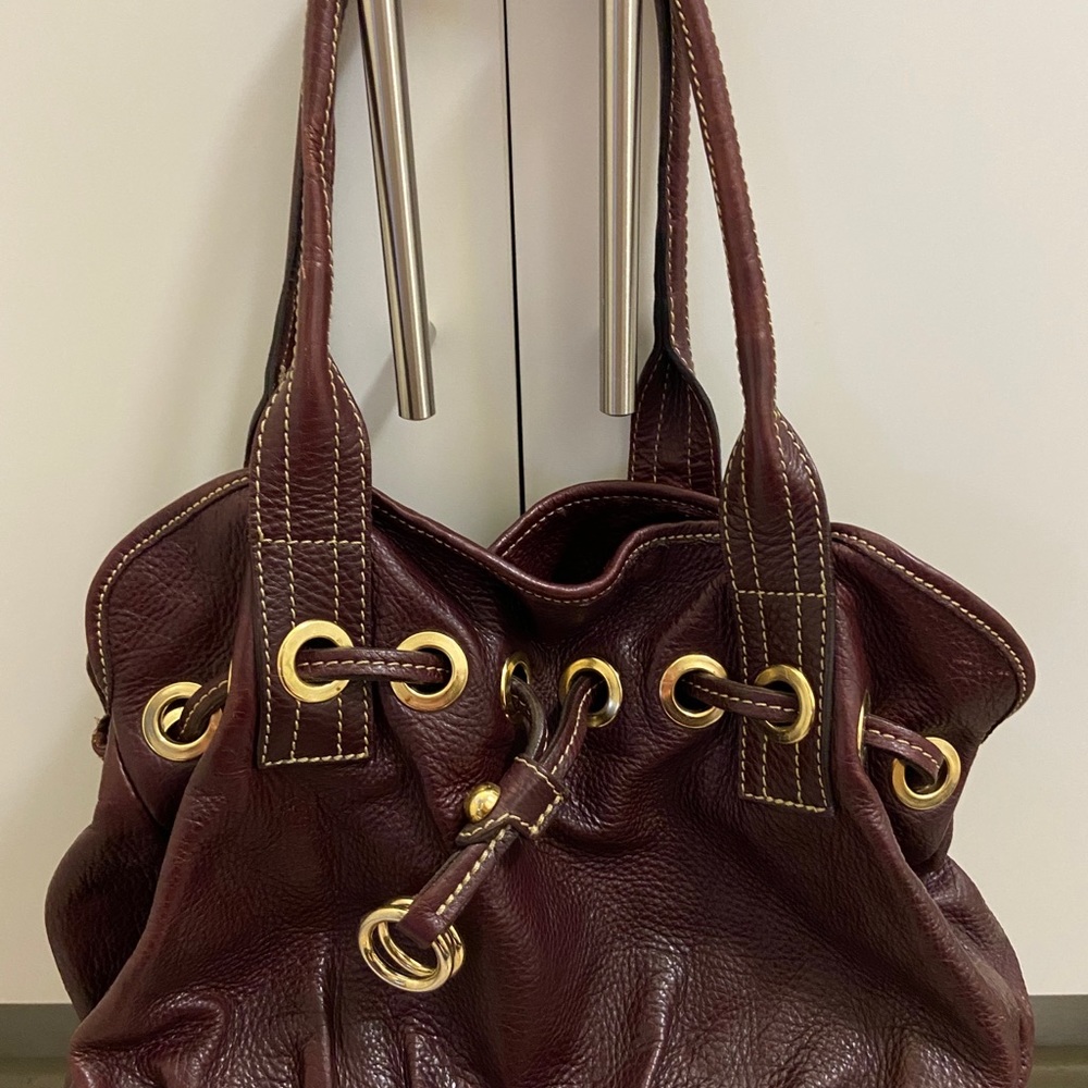 Custom made leather handbag from Florence Italy